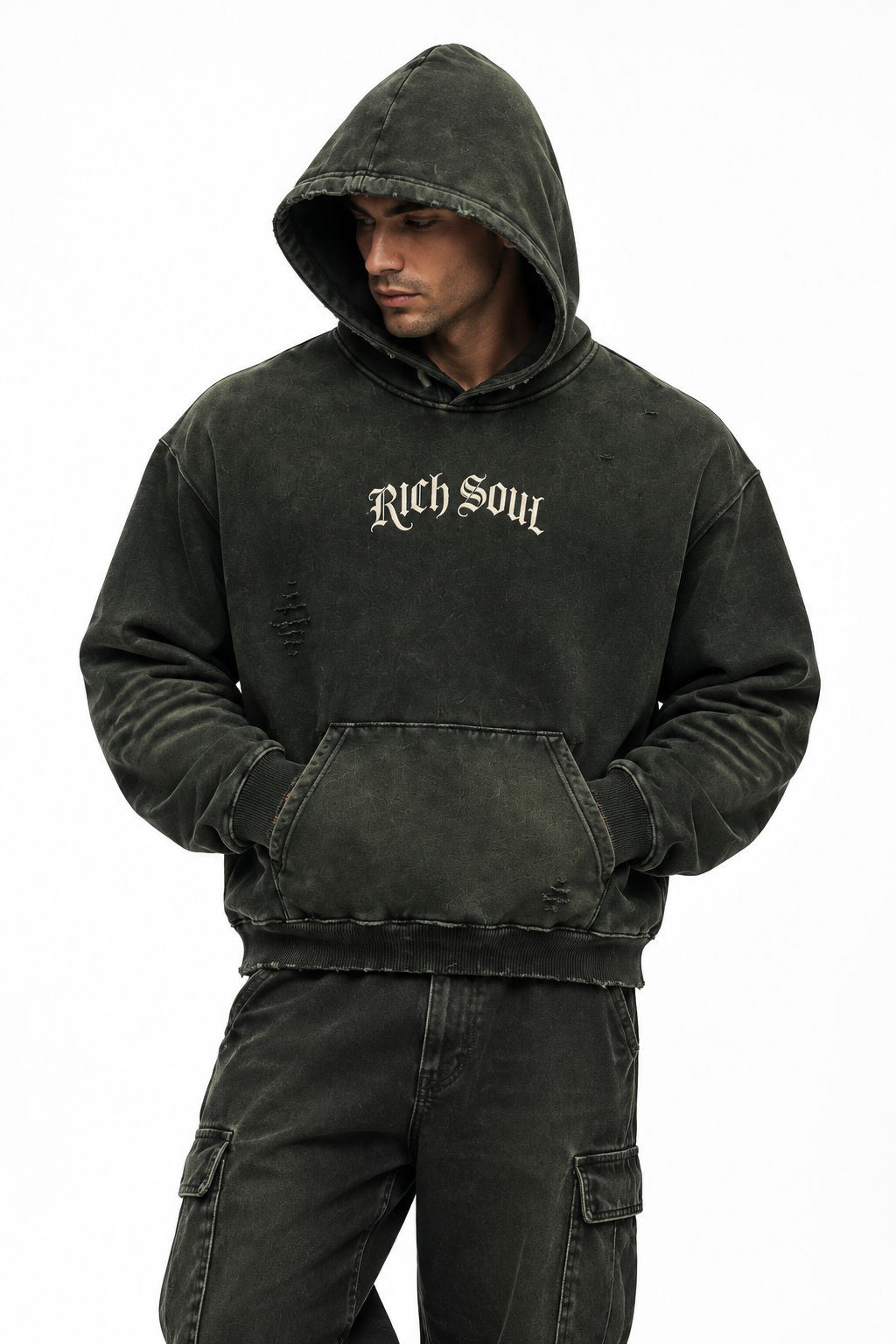 Frayed Sunfade Hoodie Lifestyle
